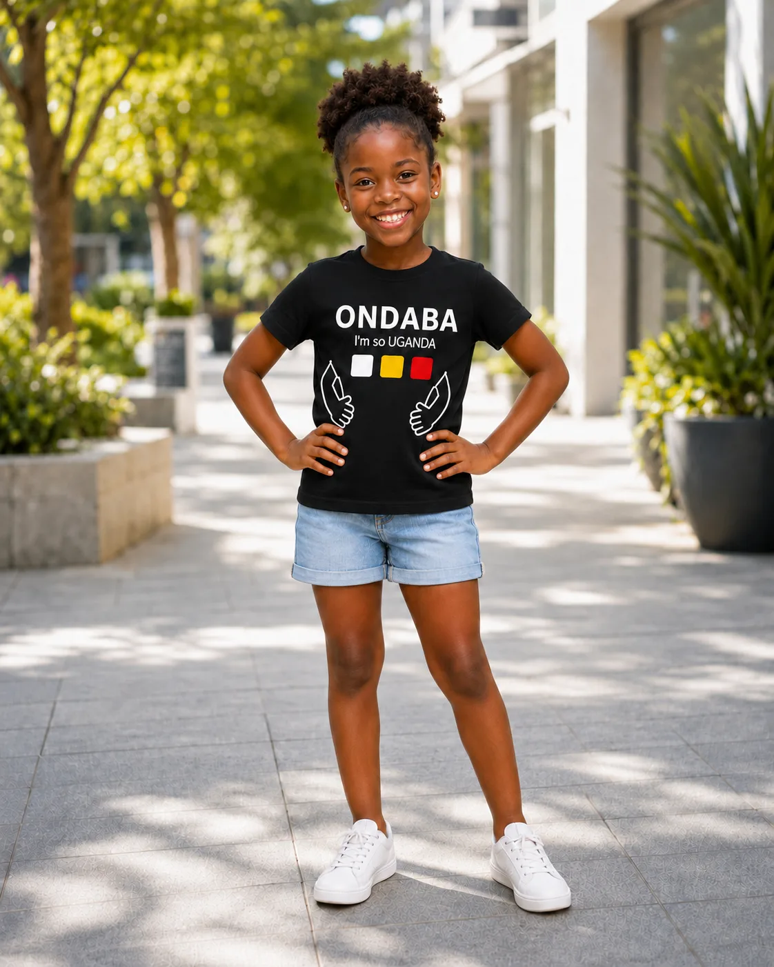 Akimbo Kids Tee in Black