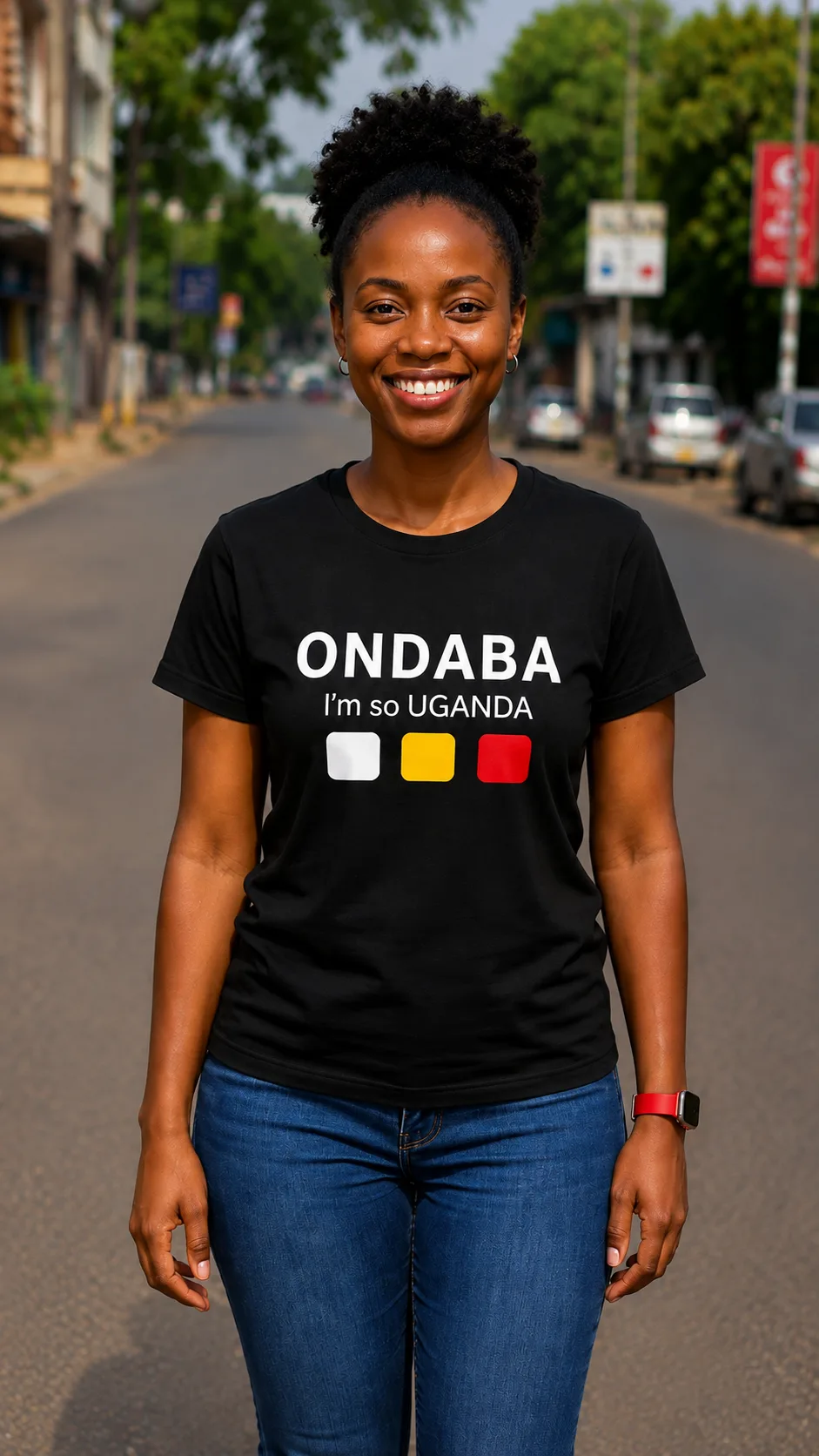 Ladies Tee in Black